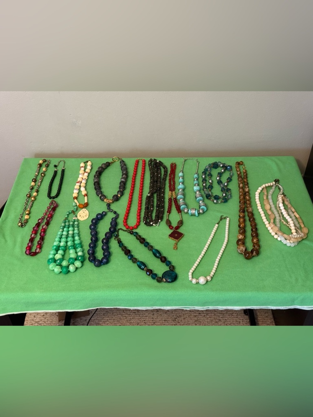 Assorted Women's Beaded Necklaces Lot 14 PCs